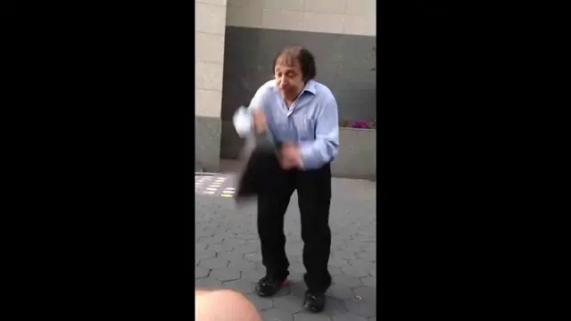 Angry Trumpet Man meme at 01:01 — ANGRY MAN