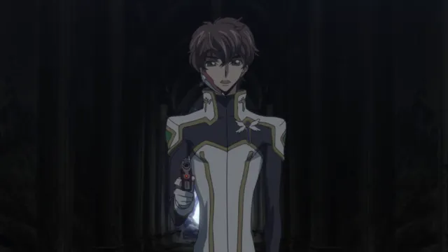 Code Geass - Suzaku Confronts Zero at 00:09 — SUZAKU