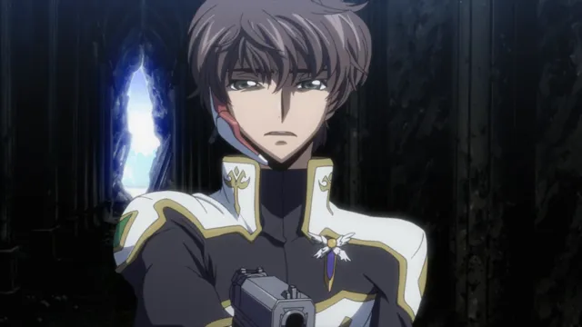 Code Geass - Suzaku Confronts Zero at 01:26 — SUZAKU