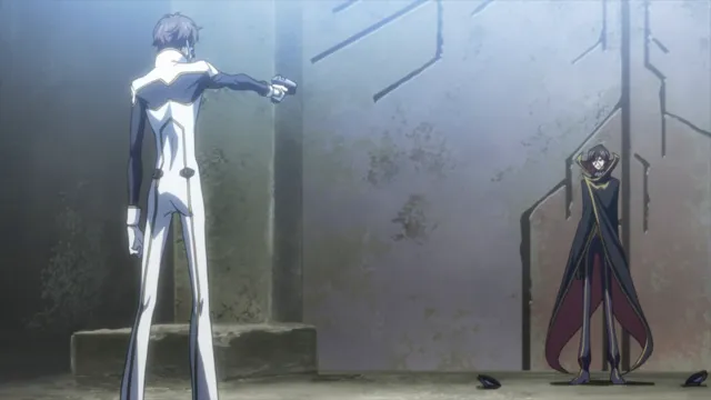 Code Geass - Suzaku Confronts Zero at 02:34 — SUZAKU