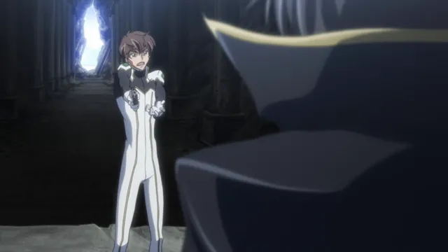 Code Geass - Suzaku Confronts Zero at 02:46 — SUZAKU
