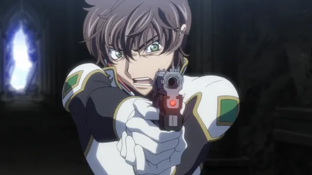 Code Geass - Suzaku Confronts Zero at 02:49 — SUZAKU