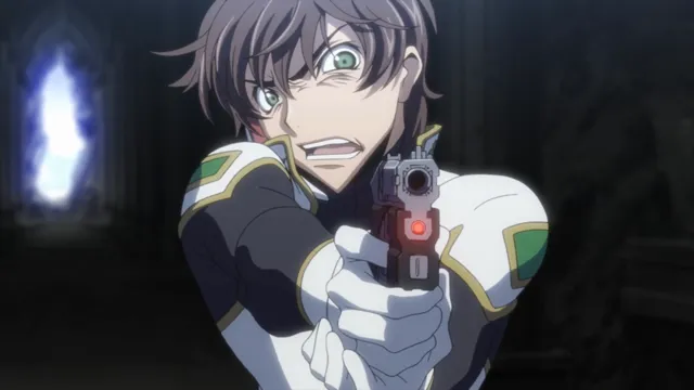 Code Geass - Suzaku Confronts Zero at 02:55 — SUZAKU