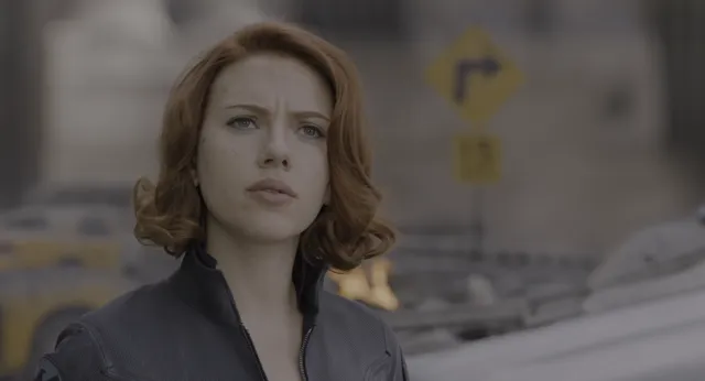 Chitauri Invasion - The Avengers 2012 at 00:37 — BLACK WIDOW