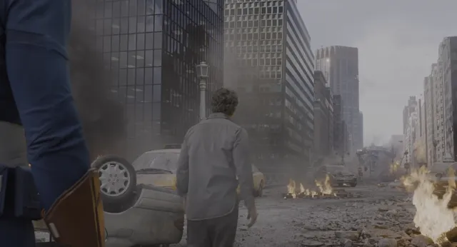 Chitauri Invasion - The Avengers 2012 at 00:47 — CAPTAIN AMERICA