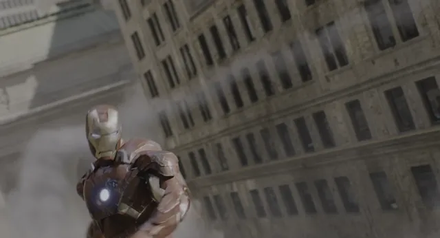 Chitauri Invasion - The Avengers 2012 at 01:10 — IRON MAN