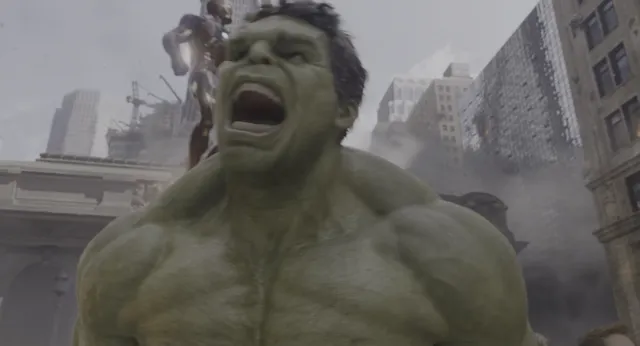 Chitauri Invasion - The Avengers 2012 at 01:27 — HULK