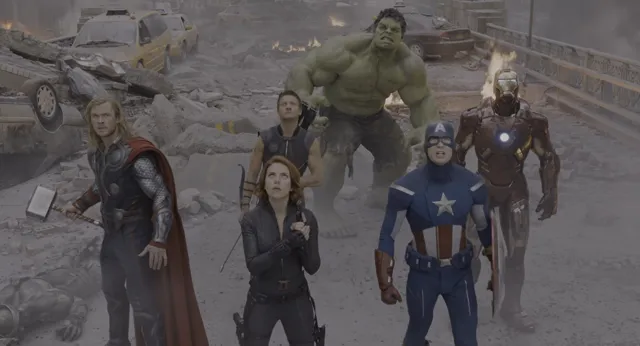 Chitauri Invasion - The Avengers 2012 at 01:52 — CAPTAIN AMERICA