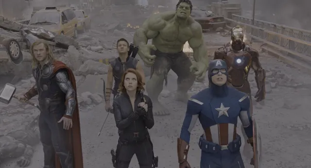 Chitauri Invasion - The Avengers 2012 at 01:53 — CAPTAIN AMERICA
