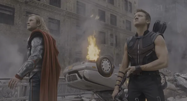 Chitauri Invasion - The Avengers 2012 at 01:56 — CAPTAIN AMERICA