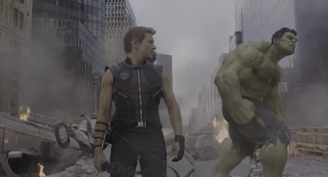 Chitauri Invasion - The Avengers 2012 at 02:04 — HAWKEYE