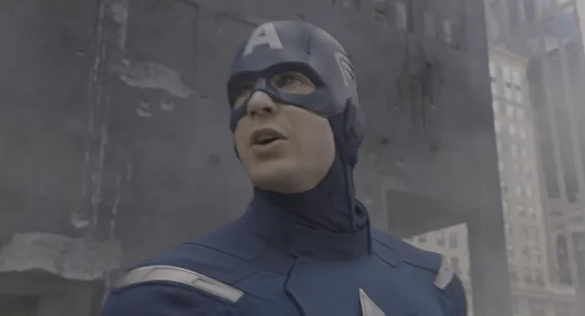 Chitauri Invasion - The Avengers 2012 at 02:22 — CAPTAIN AMERICA