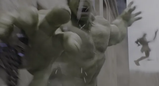 Chitauri Invasion - The Avengers 2012 at 02:35 — HULK