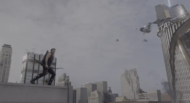 Chitauri Invasion - The Avengers 2012 at 03:28 — HAWKEYE