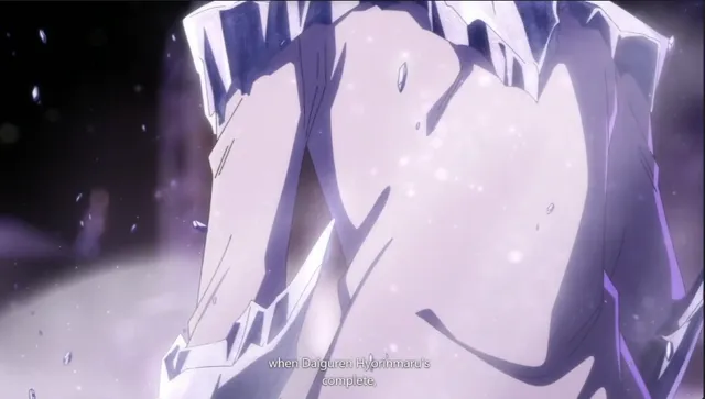 Hitsugaya getting older at 00:58 — HITSUGAYA