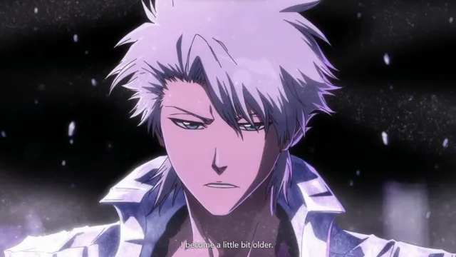 Hitsugaya getting older at 01:01 — HITSUGAYA