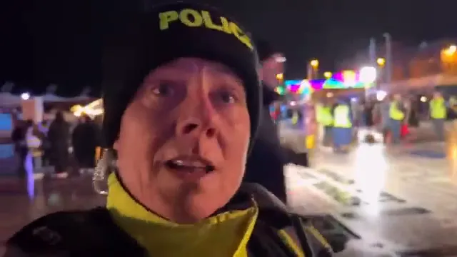 Excuse me HE at 00:43 — FEMALE POLICE OFFICER