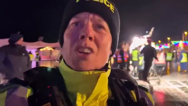 Excuse me HE at 00:48 — FEMALE POLICE OFFICER