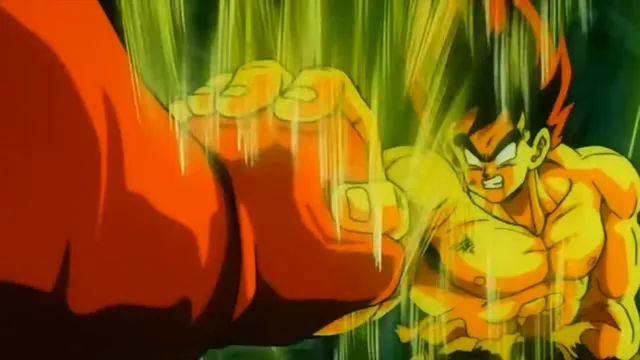 False Super Saiyan at 00:32 — GOKU