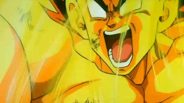 False Super Saiyan at 00:35 — GOKU