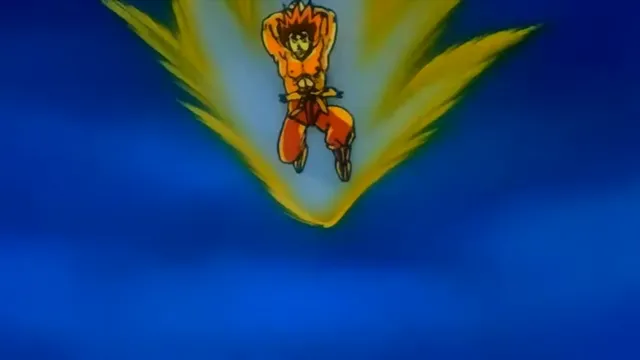False Super Saiyan at 01:17 — GOKU