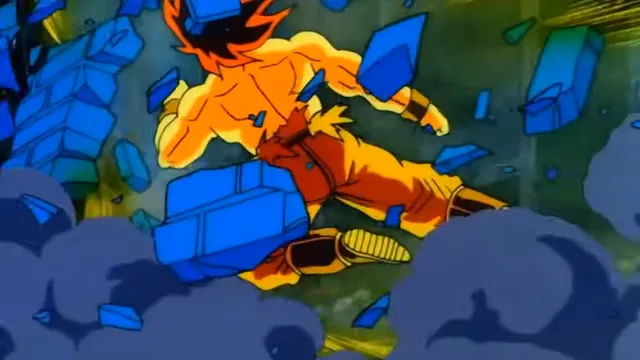 False Super Saiyan at 01:38 — GOKU