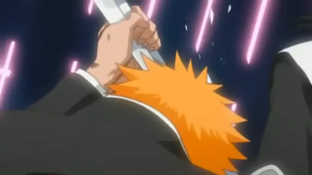 Hollow Ichigo vs Byakuya Kuchiki at 00:36 — HOLLOW ICHIGO