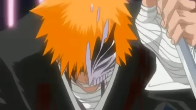Hollow Ichigo vs Byakuya Kuchiki at 00:51 — HOLLOW ICHIGO