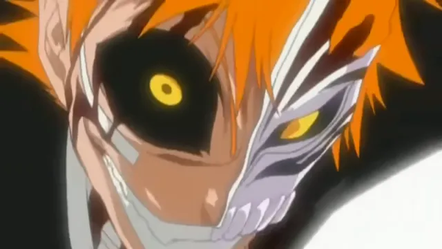 Hollow Ichigo vs Byakuya Kuchiki at 01:02 — HOLLOW ICHIGO