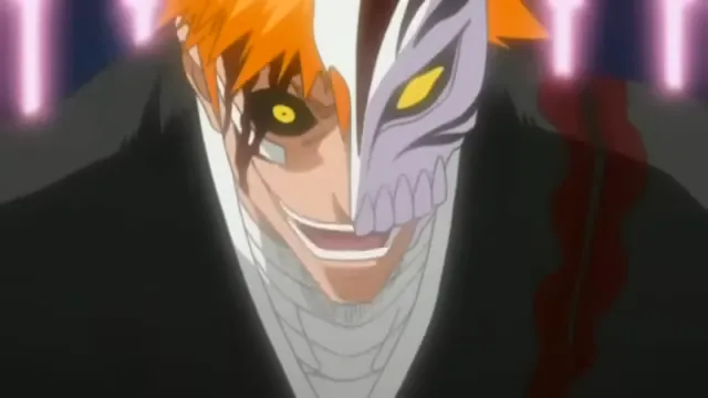 Hollow Ichigo vs Byakuya Kuchiki at 01:07 — HOLLOW ICHIGO