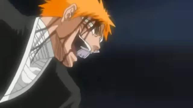 Hollow Ichigo vs Byakuya Kuchiki at 01:12 — HOLLOW ICHIGO