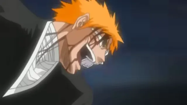 Hollow Ichigo vs Byakuya Kuchiki at 01:18 — HOLLOW ICHIGO