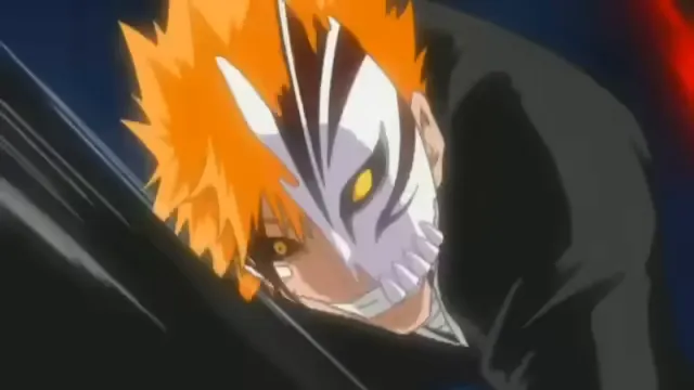 Hollow Ichigo vs Byakuya Kuchiki at 01:42 — HOLLOW ICHIGO