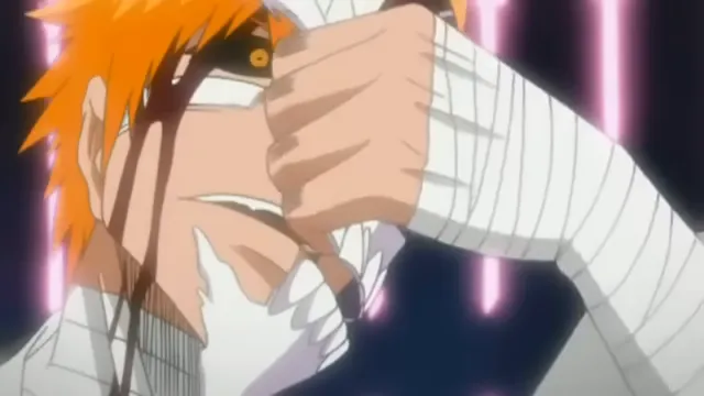 Hollow Ichigo vs Byakuya Kuchiki at 02:26 — HOLLOW ICHIGO